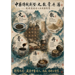 中藥傳統劑型的智慧：從「丸、散、膏、丹、湯」看古人的用藥邏輯