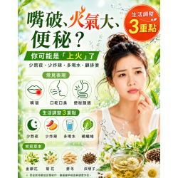 嘴破、火氣大、便秘:中醫說的「上火」到底是什麼?不是喝青草茶就一定會好! 嘴破、火氣大、便秘:中醫說的「上火」到底是什麼?不是喝青草茶就一定會好!