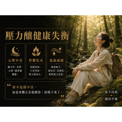 壓力大睡不好、一直冒痘、臉色暗沉很累怎麼辦?從中醫3大失衡狀態看懂身體訊號 壓力大睡不好、一直冒痘、臉色暗沉很累怎麼辦?從中醫3大失衡狀態看懂身體訊號